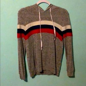 Long Sleeve Hoodie with Stripes (Size M)